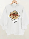 Round neck fleece sports hoodie