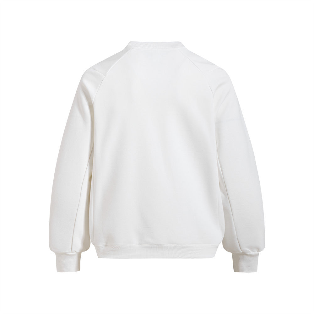 Abstract Silhouette Print Long Sleeve Crew Neck Sweatshirt Men's Loose Pullover