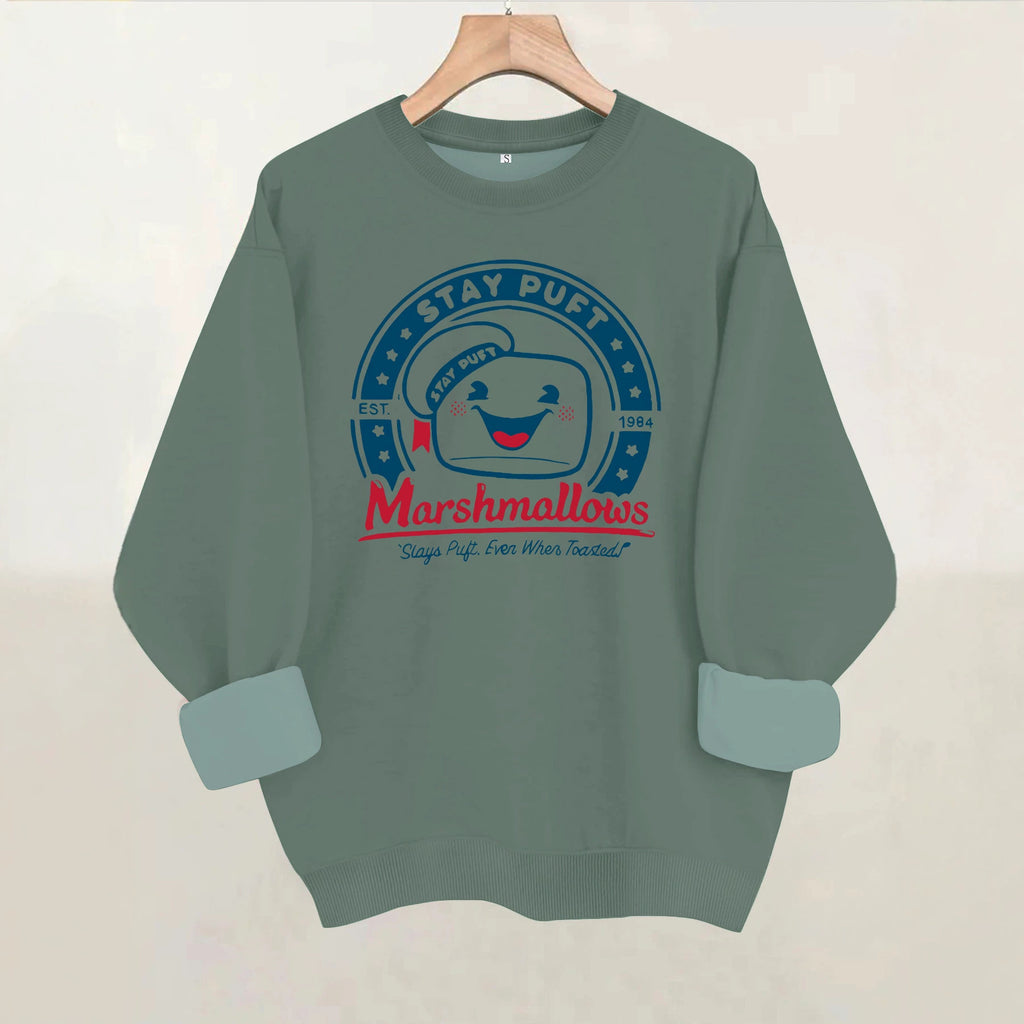 Cotton candy letter printed sweatshirt