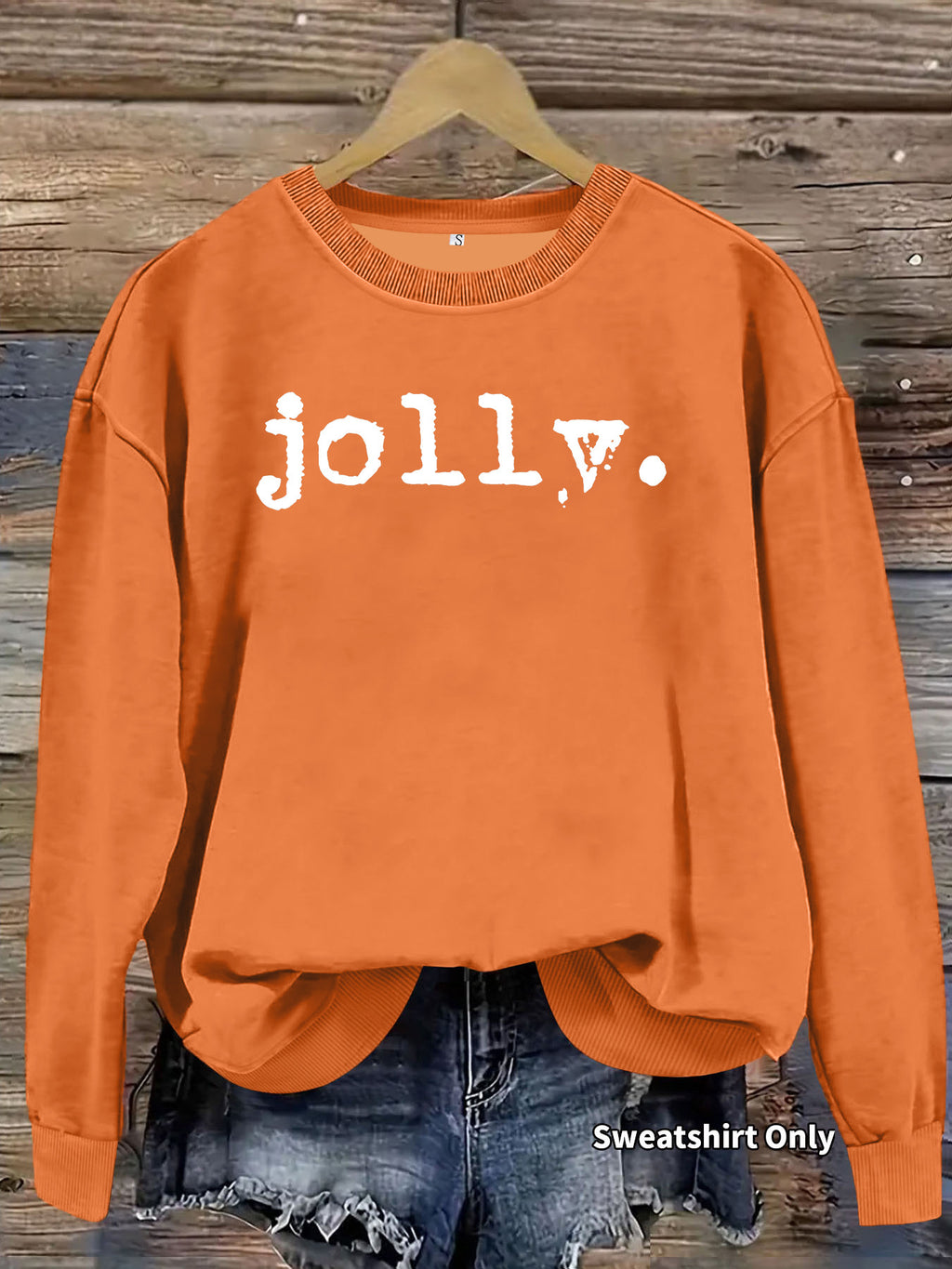 Round neck fleece hoodie