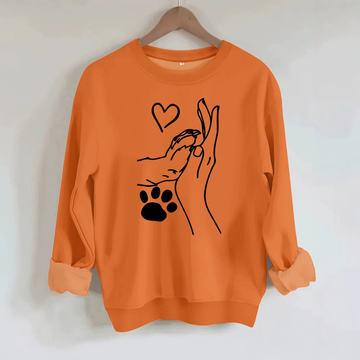 Long sleeved fleece hoodie